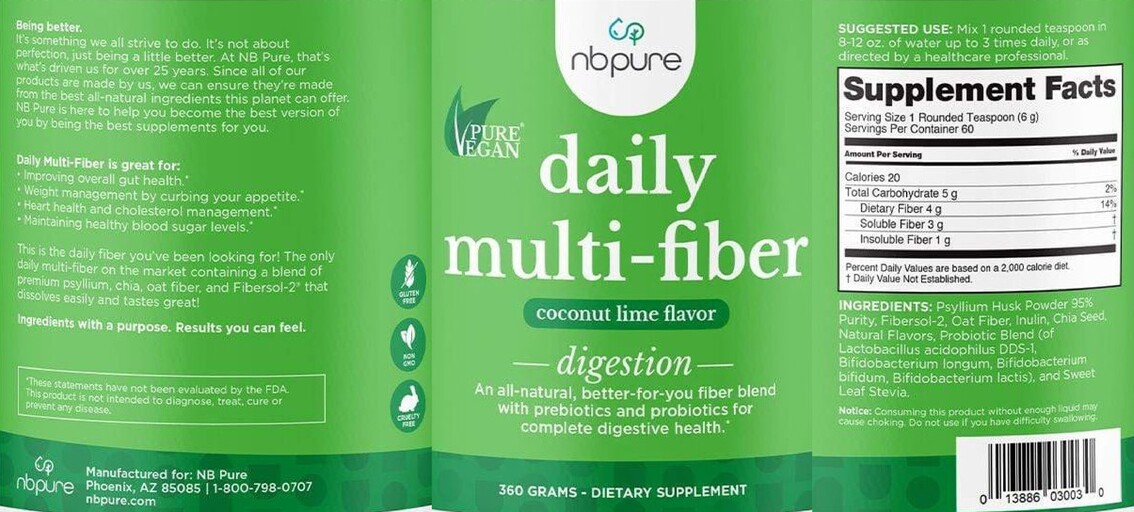 Daily Multi-Fiber Coconut Lime Flavor