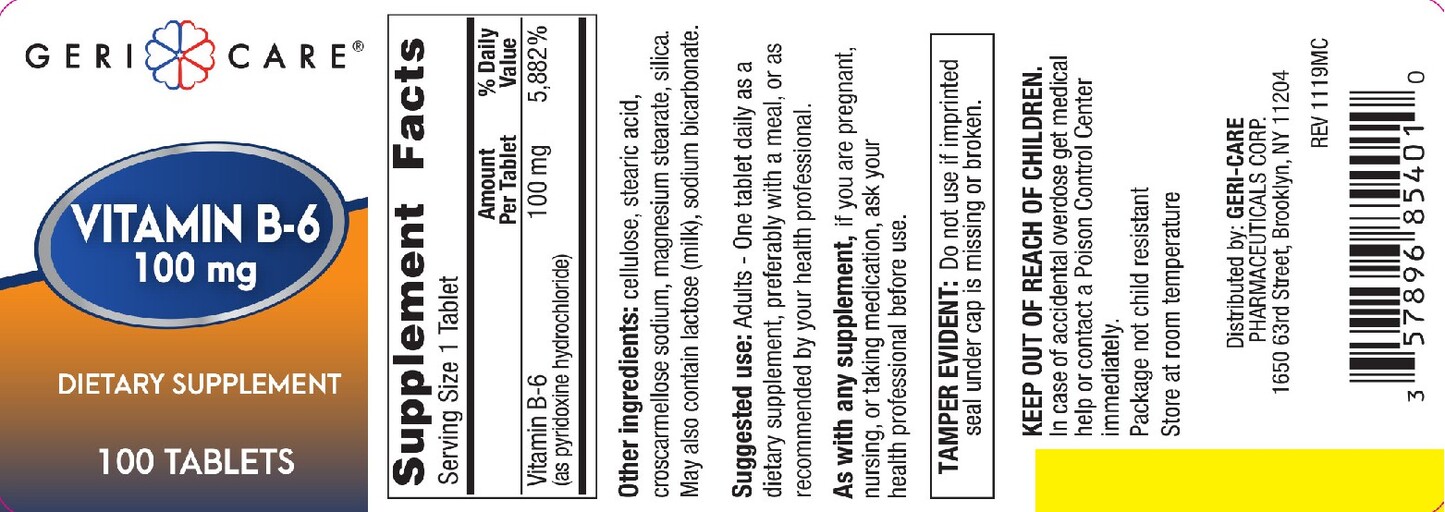 Vitamin B-6 100 mg