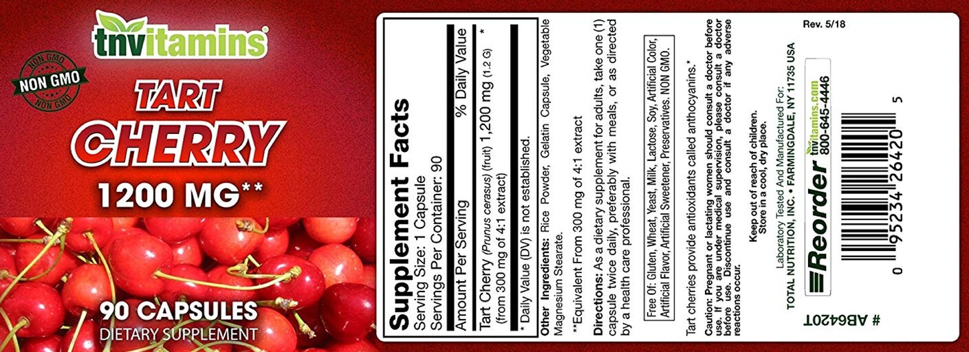 Tart Cherry 1200 mg