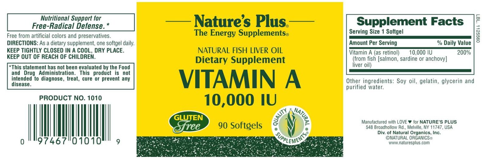 Vitamin A 10,000 IU