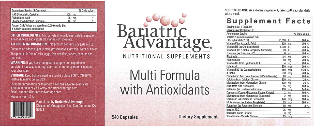 Multi Formula With Antioxidants
