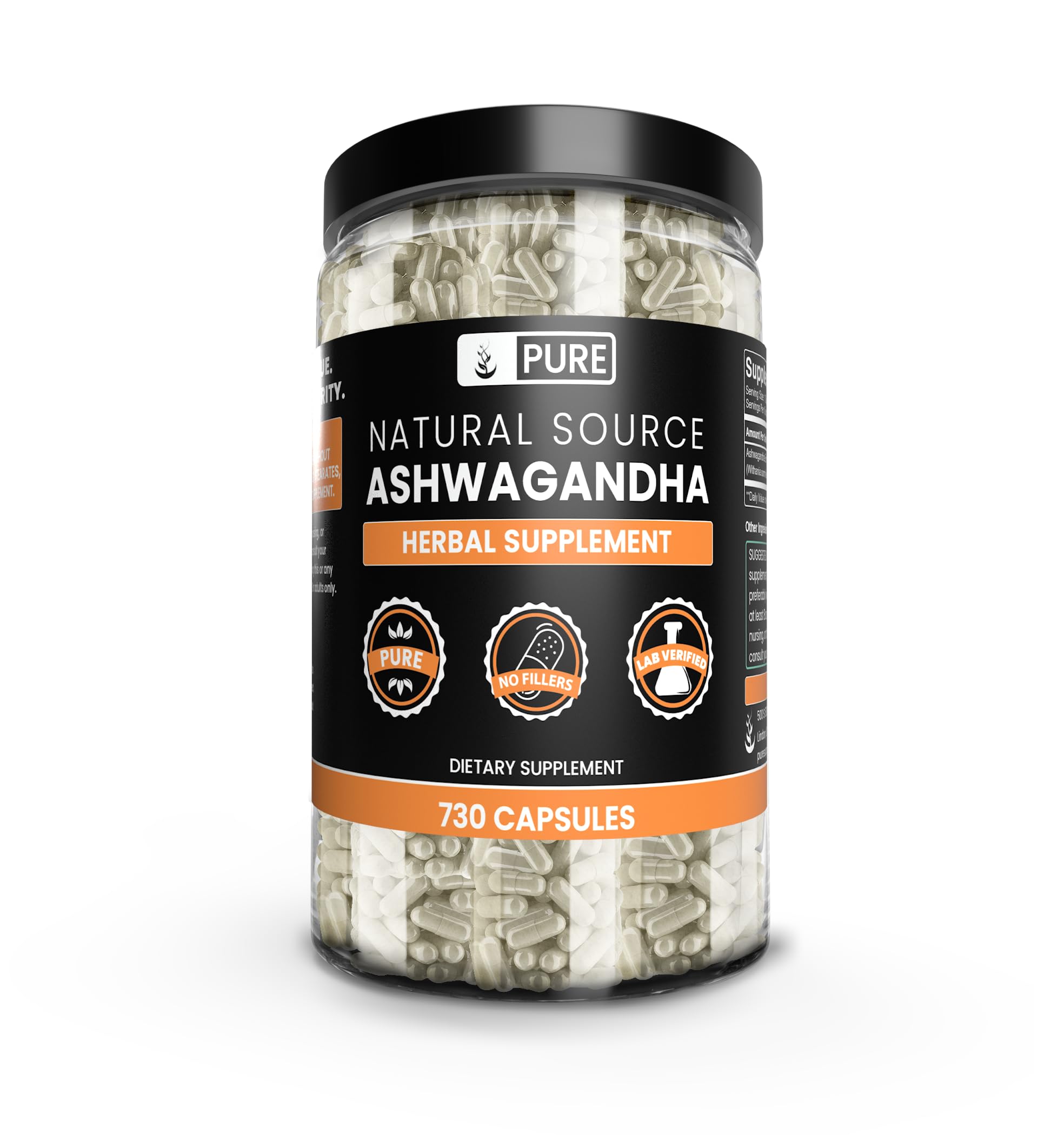 PURE ORIGINAL INGREDIENTS Natural Source Ashwagandha