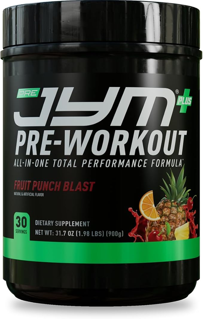 JYM Supplement Science Pre JYM Plus Pre-Workout (Fruit Punch Blast