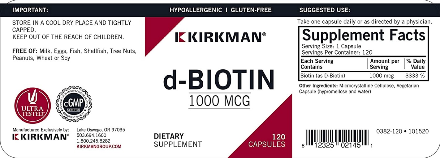 d-Biotin 1000 mcg