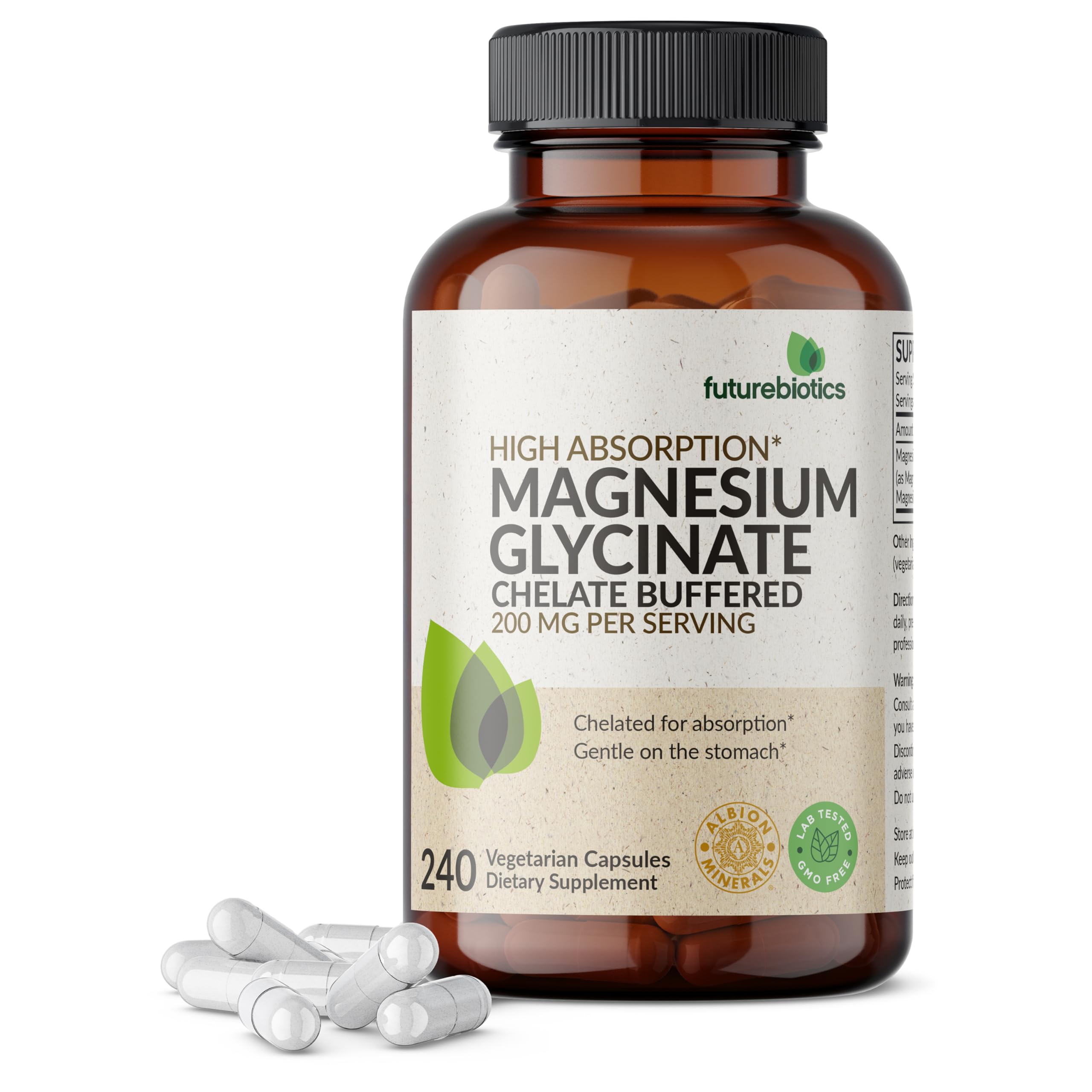 Futurebiotics Magnesium Glycinate Chelate Buffered 200 mg