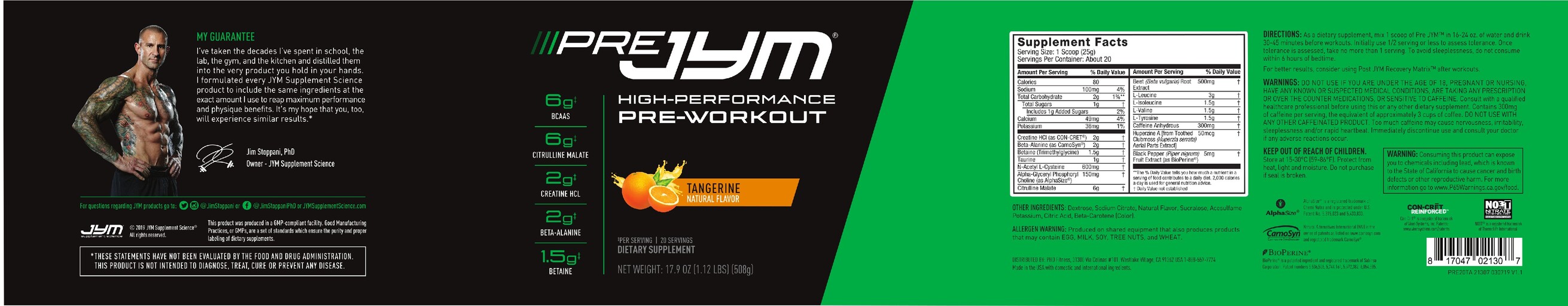 High-Performance Pre-Workout Tangerine