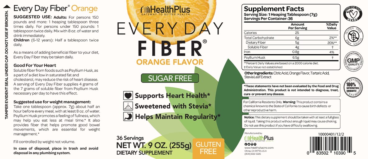 Every Day Fiber Natural Orange Flavor