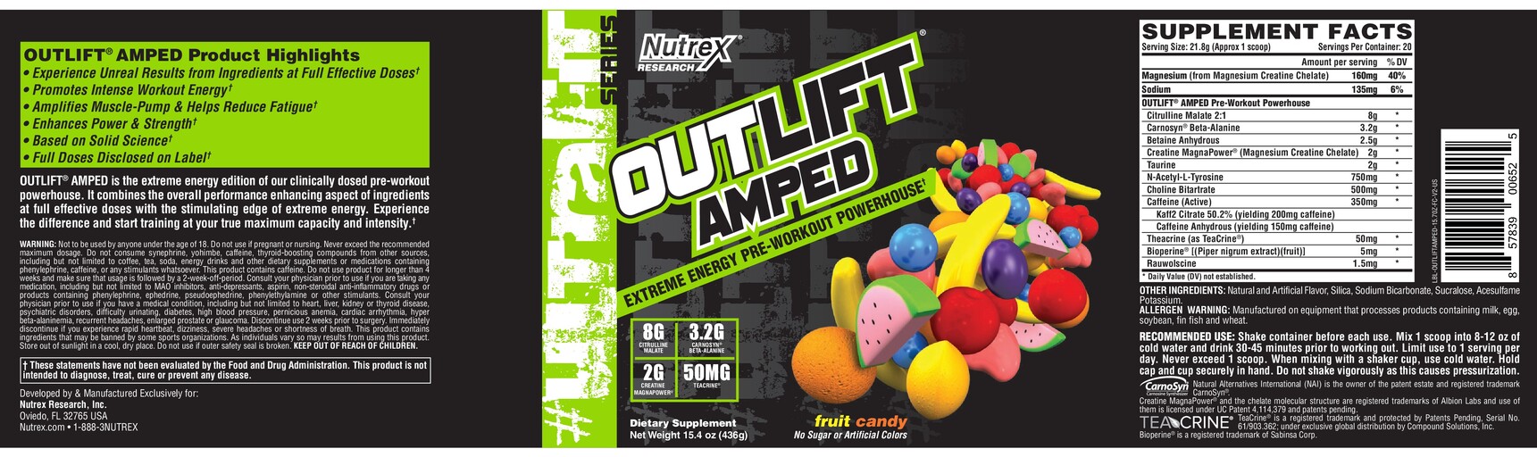 Outlift Amped Fruit Candy