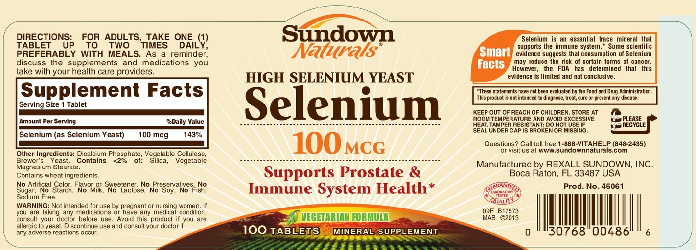High Selenium Yeast Selenium 100 mcg