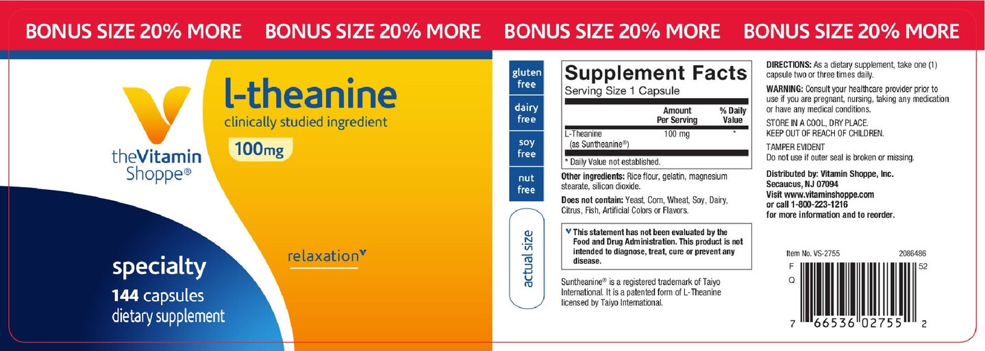 The Vitamin Shoppe L-Theanine 100 mg