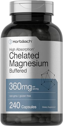 High Absorption Chelated Magnesium Buffered 360mg