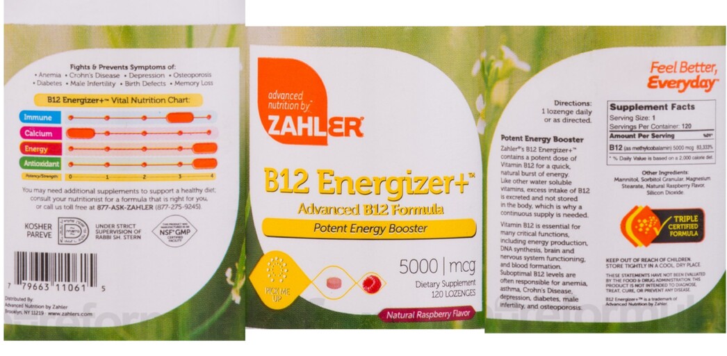 B12 Energizer+ 5000 mcg Raspberry