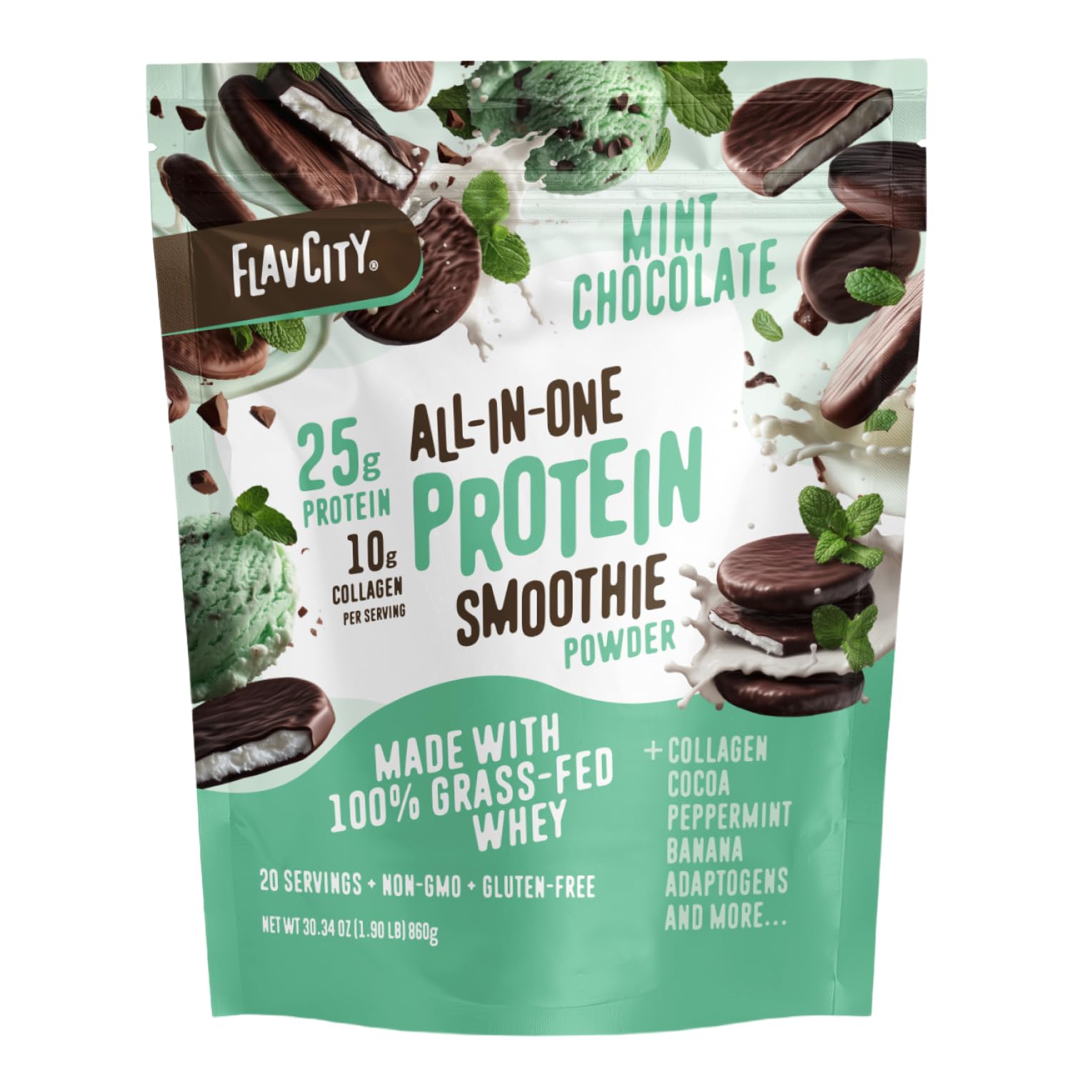 All-In-One Protein Smoothie (Mint Chocolate