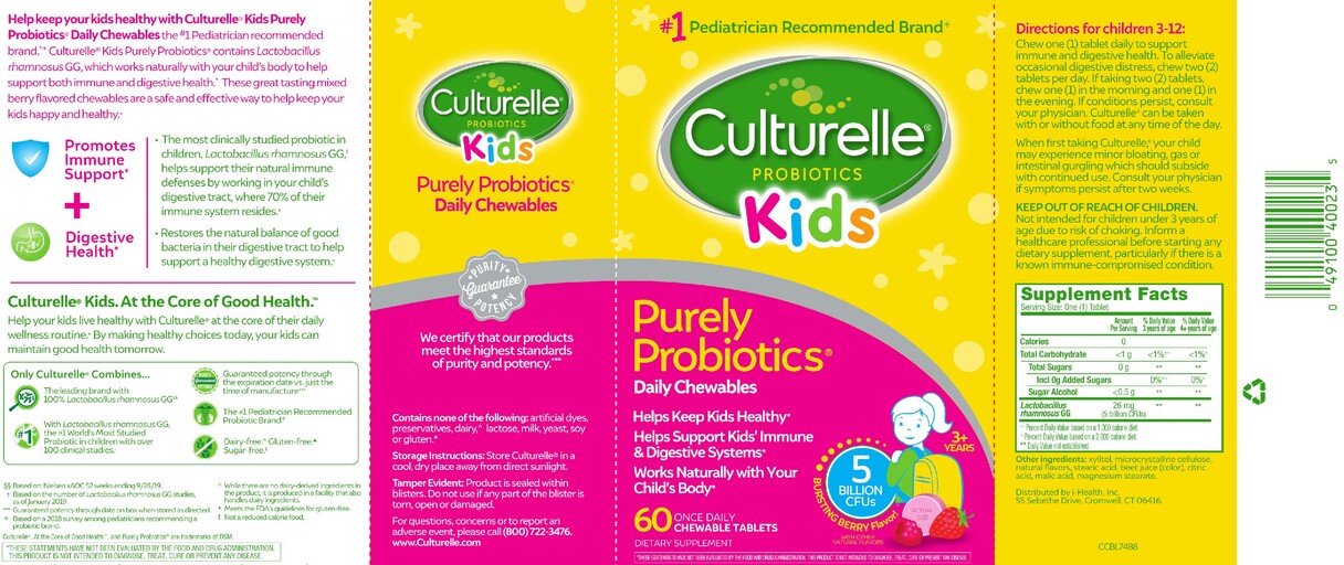 Purely Probiotics Daily Chewables Bursting Berry Flavor