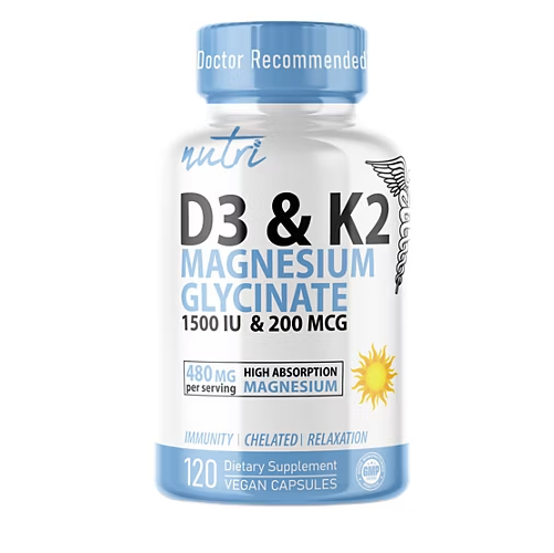 D3 & K2 Magnesium Glycinate