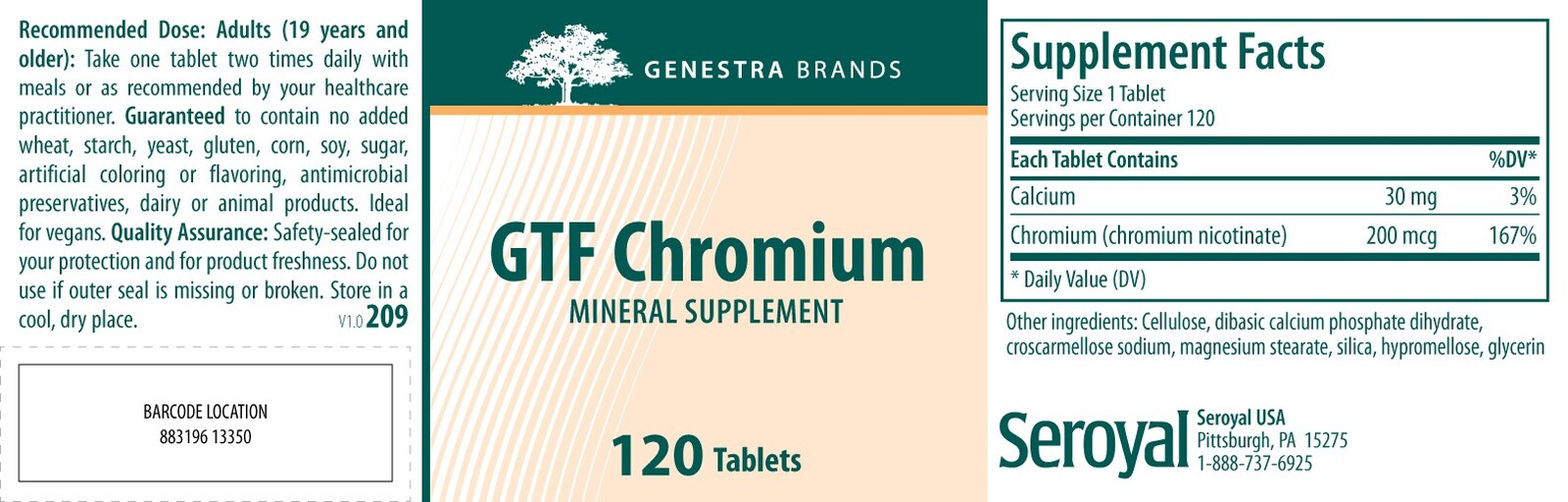 Genestra Brands GTF Chromium