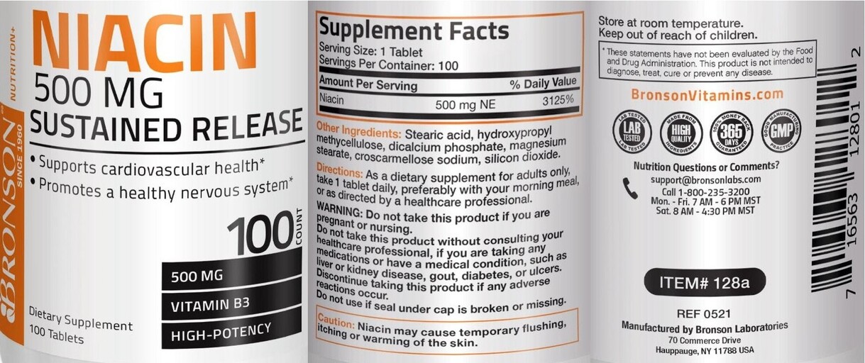 Niacin 500 mg Sustained Release
