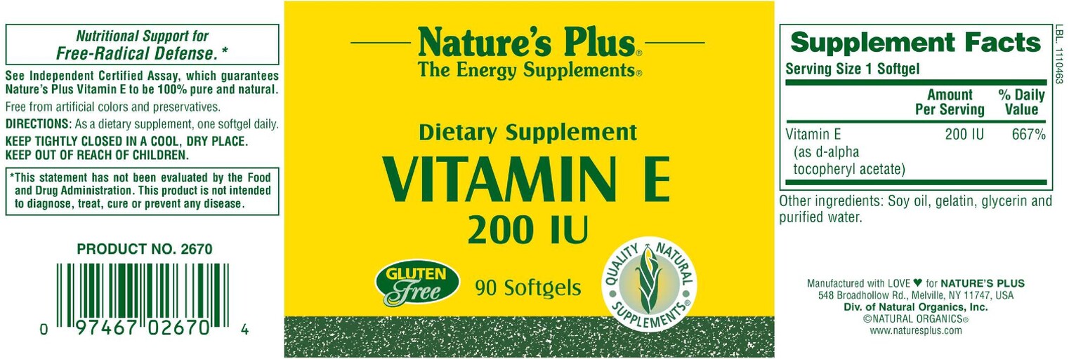 Vitamin E 200 IU