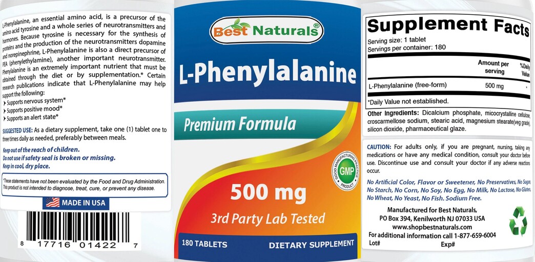 L-Phenylalanine 500 mg