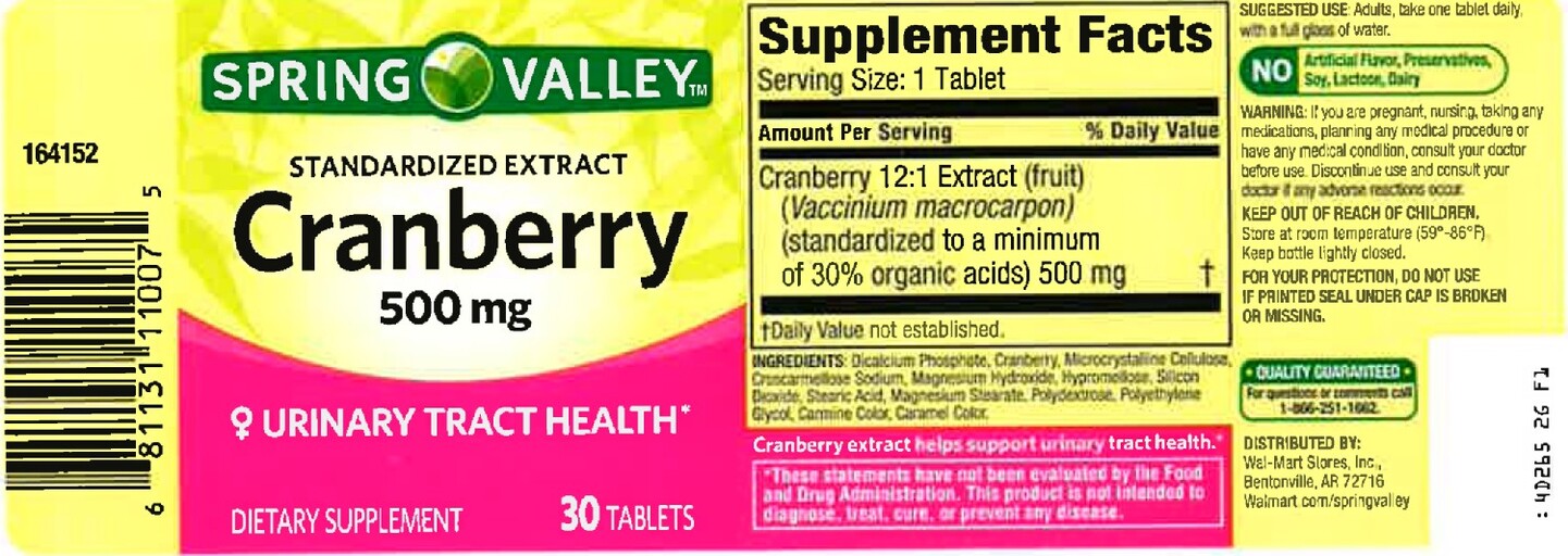 Spring Valley Cranberry 500 mg