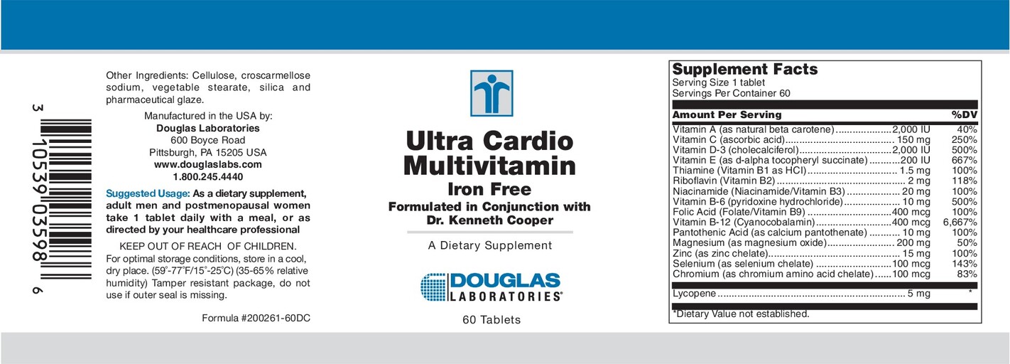 Ultra Cardio Multivitamin Iron Free