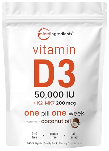 Vitamin D3 50,000 IU + K2 200 mcg