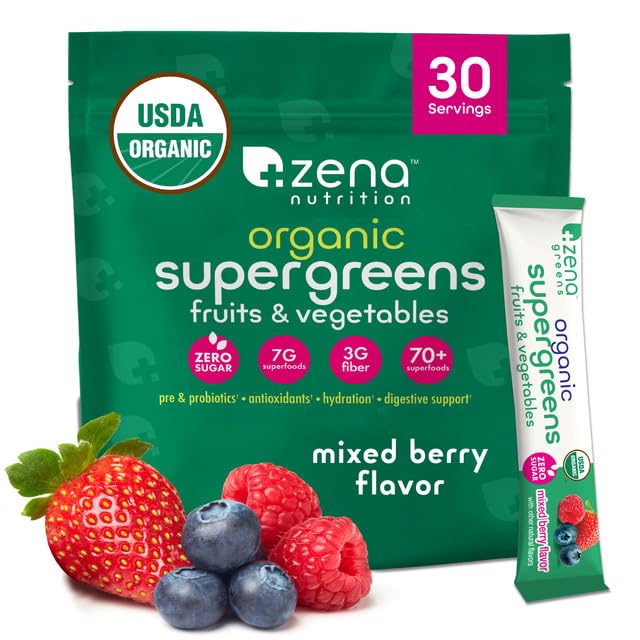 Organic Supergreens Fruits & Vegetables Sticks (Mixed Berry