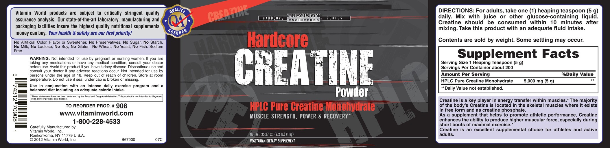 Hardcore Creatine Powder