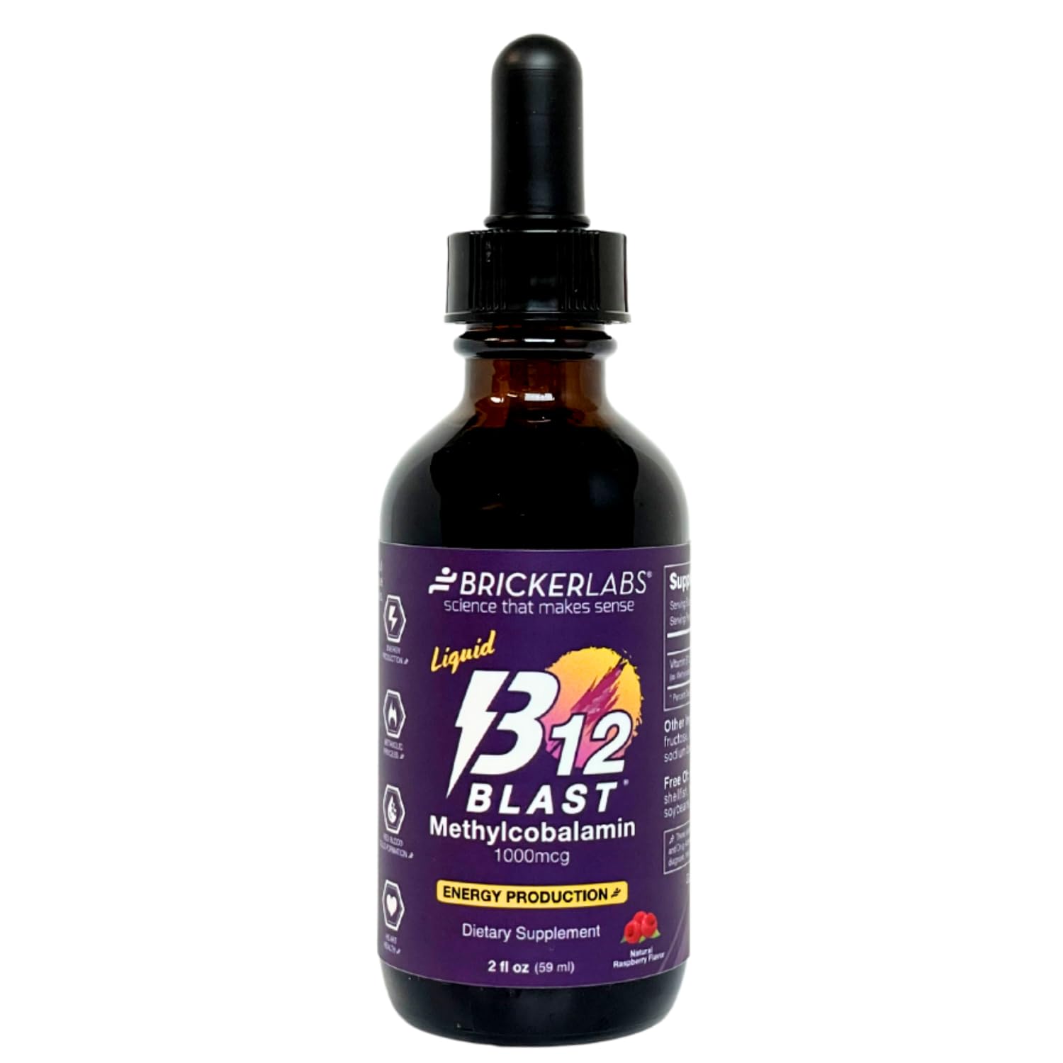 B-12 Blast Methylcobalamin Raspberry Flavor
