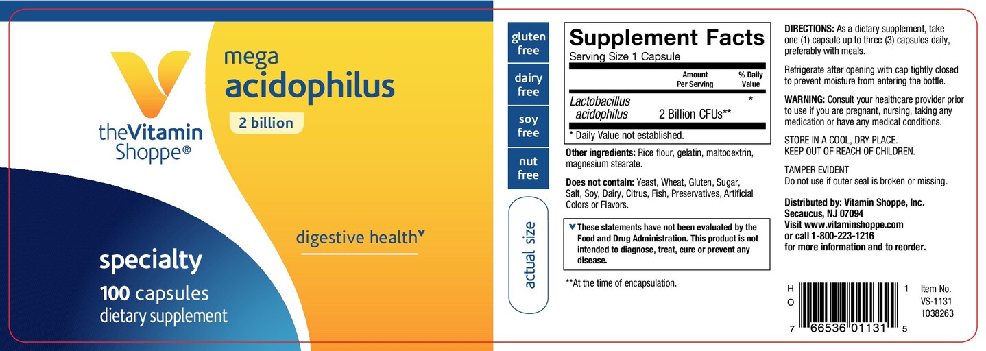 The Vitamin Shoppe Mega Acidophilus