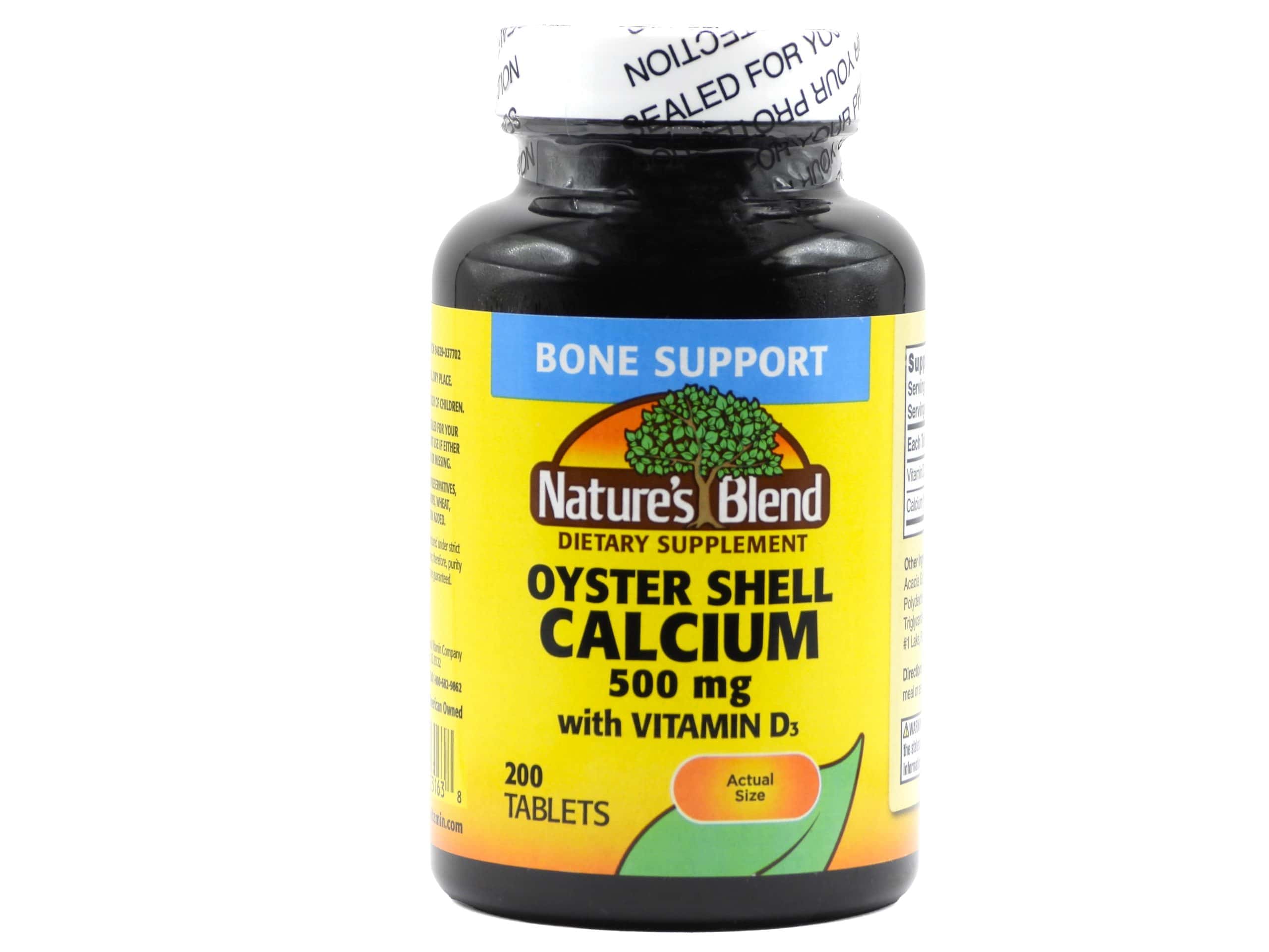Nature's Blend Oyster Shell Calcium 500 mg