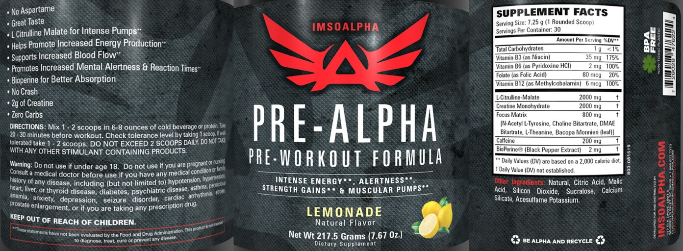 Pre-Alpha Lemonade