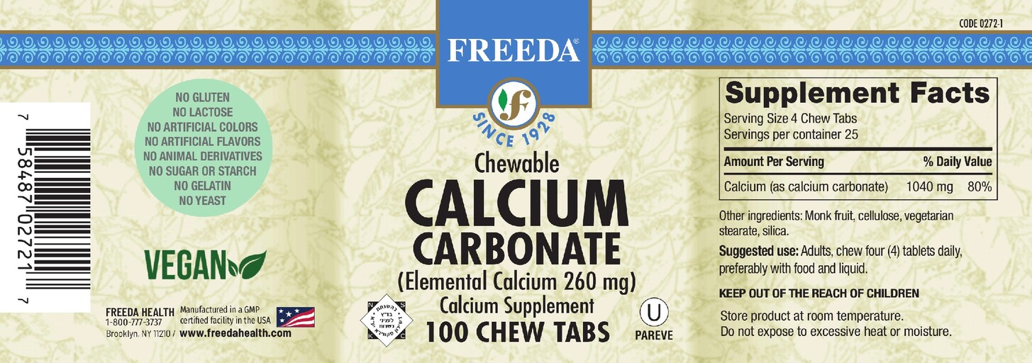 Chewable Calcium Carbonate 260 mg