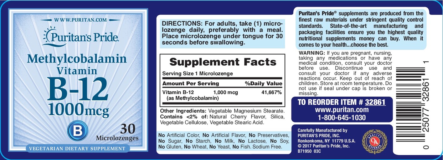 Methylcobalamin Vitamin B-12 1000 mcg