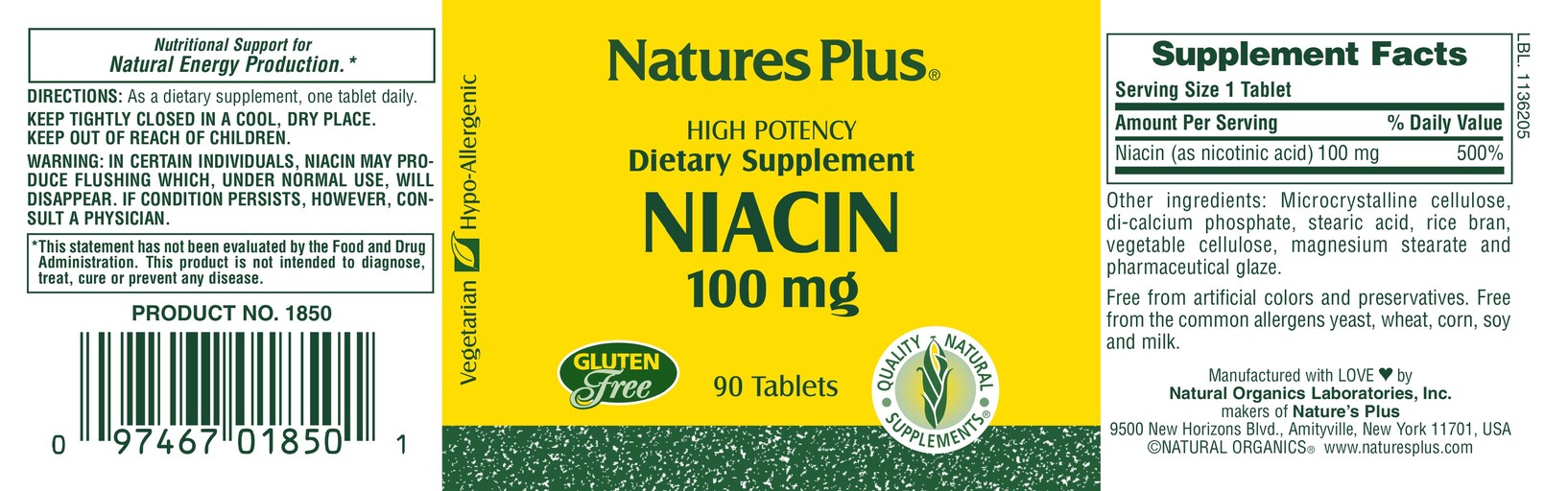 Niacin 100 mg