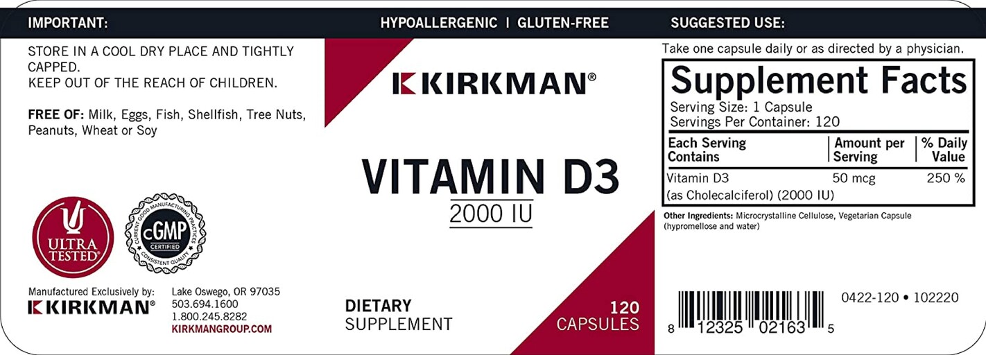 Vitamin D3 2000 IU