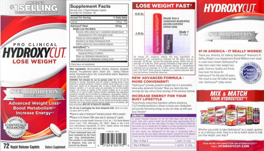 Pro Clinical Hydroxycut Rapid Release Caplets