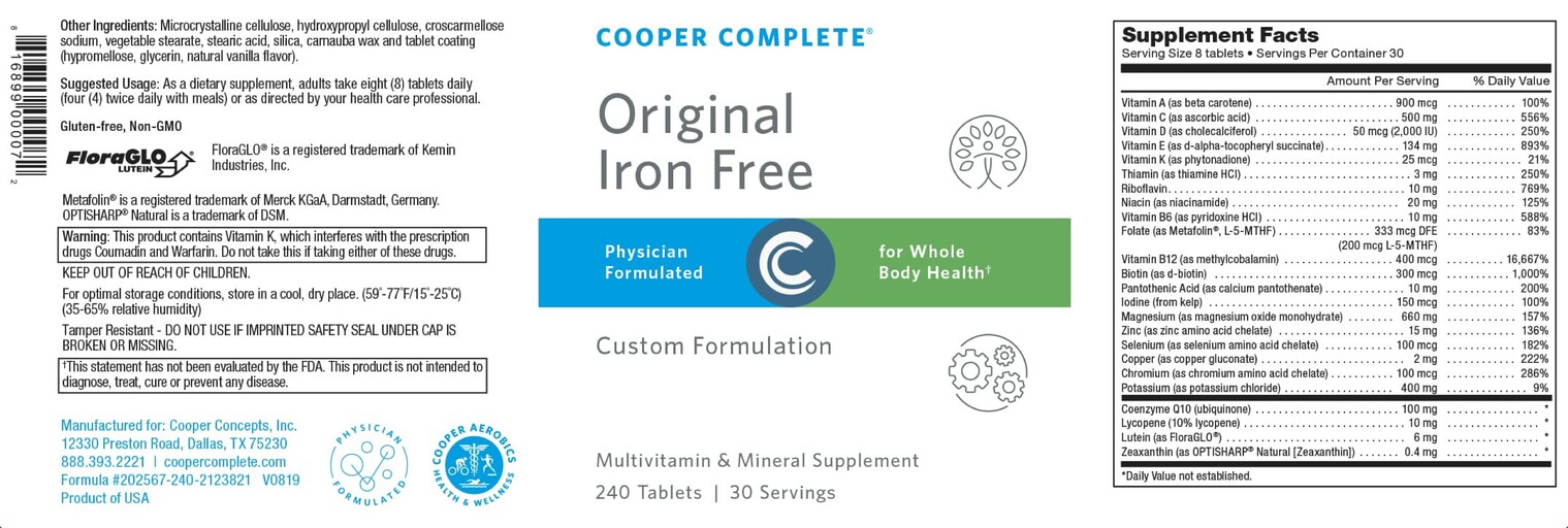 Original Iron Free