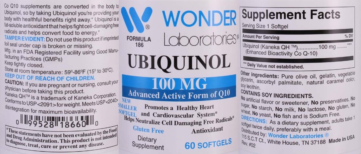 Wonder Laboratories Ubiquinol 100 mg