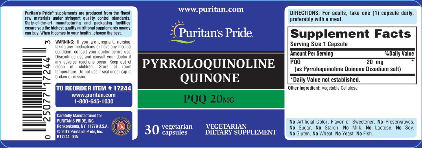 Pyrroloquinoline Quinone