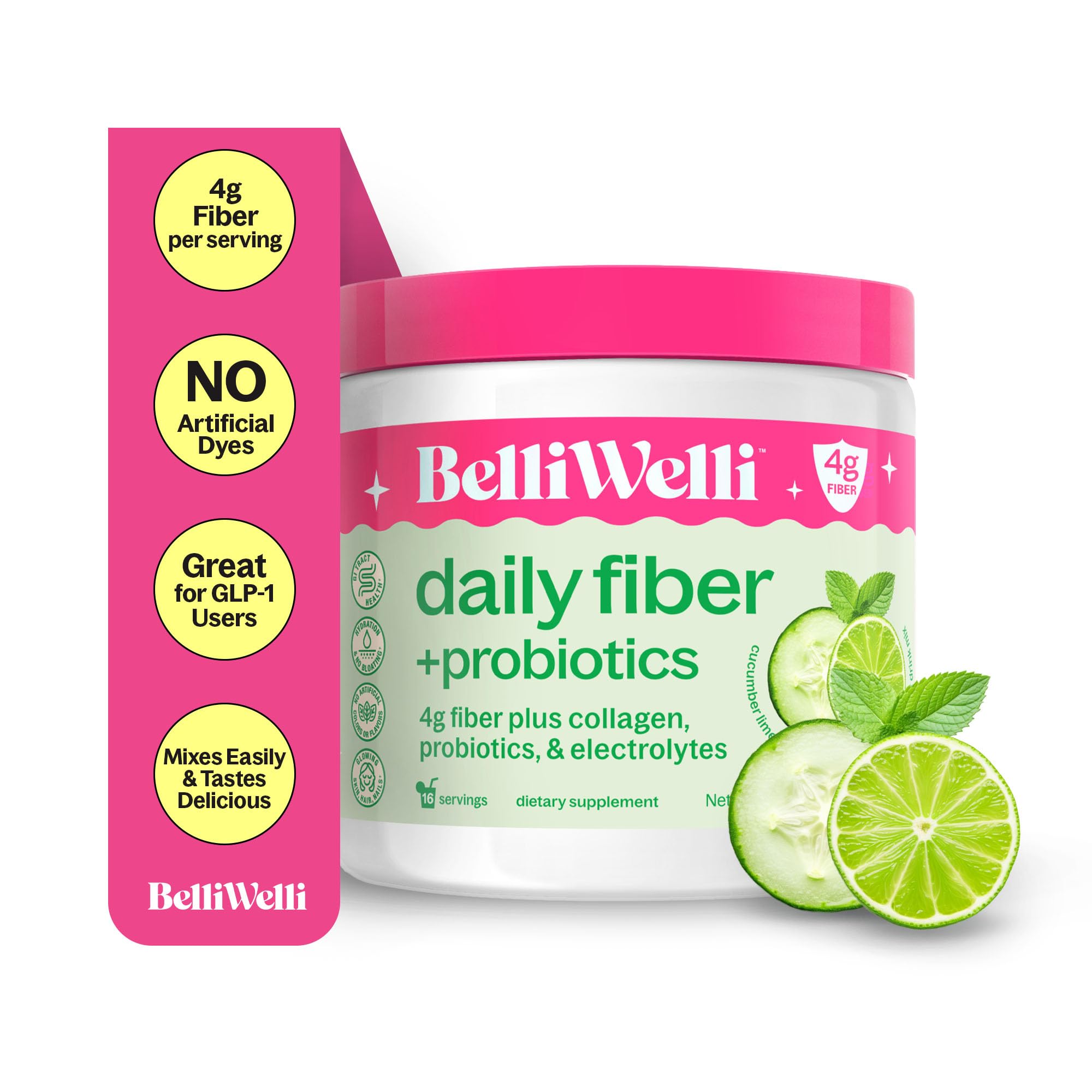 Daily Fiber + Probiotics (Cucumber Lime Mint