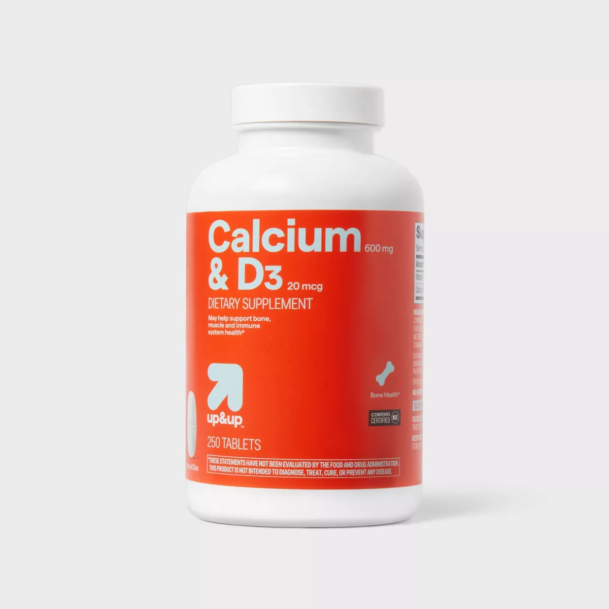 Up&Up Calcium + Vitamin D3 600 mg/20 mcg
