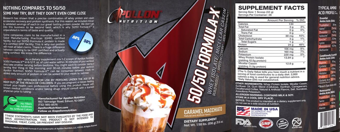 50/50 Formula-X Caramel Macchiato