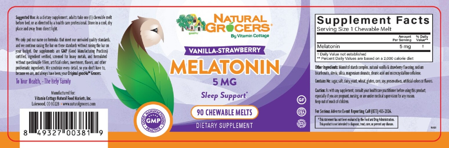 Melatonin 5 mg Vanilla-Strawberry