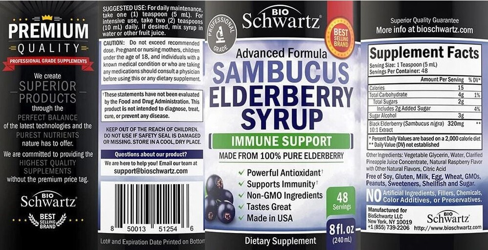 Sambucus Elderberry Syrup