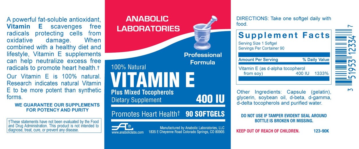 Vitamin E 400 IU Plus Mixed Tocopherols