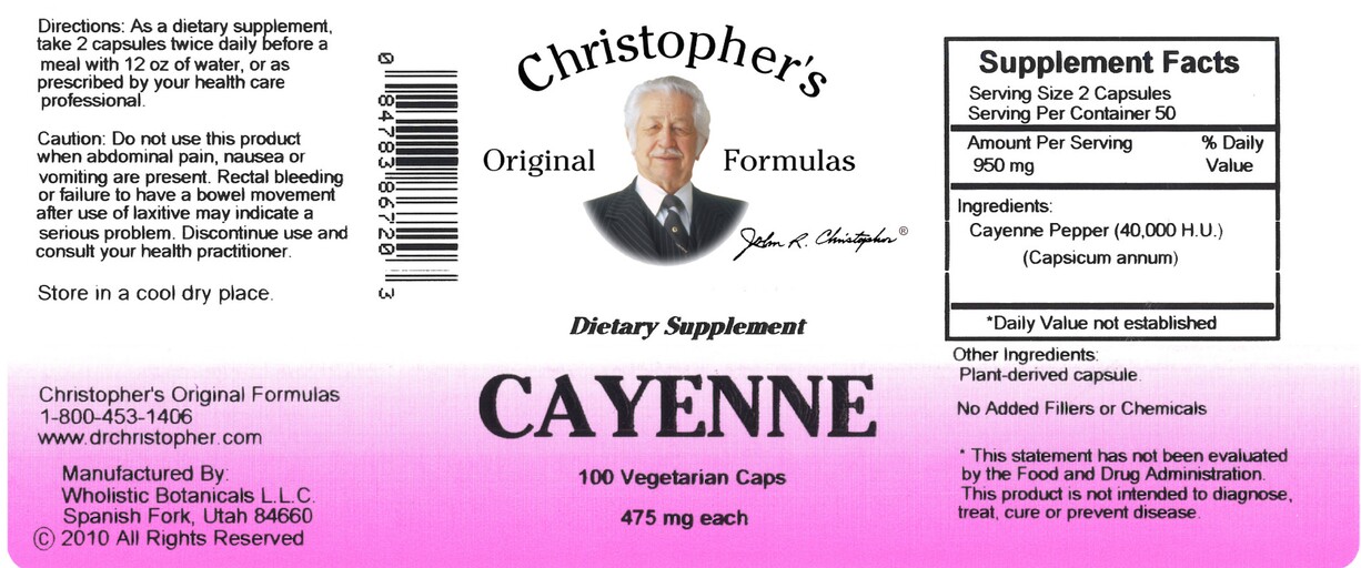 Cayenne 475 mg