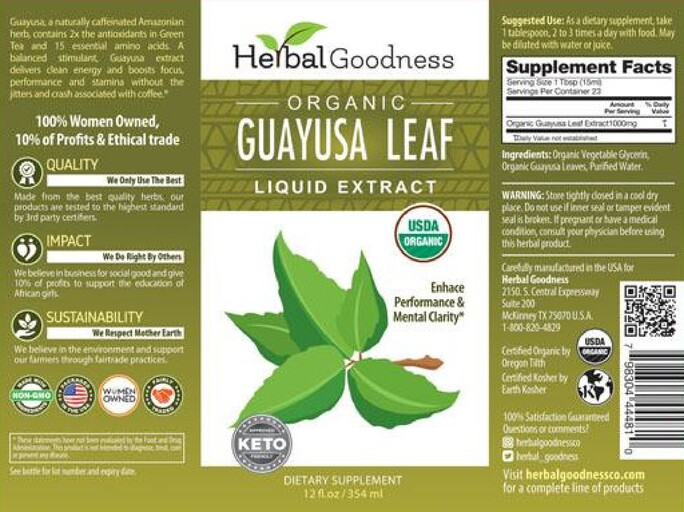 Organic Guayusa Leaf Liquid Extract