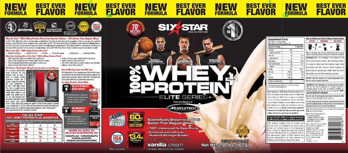 Whey Protein Plus Elite Series Vanilla Cream