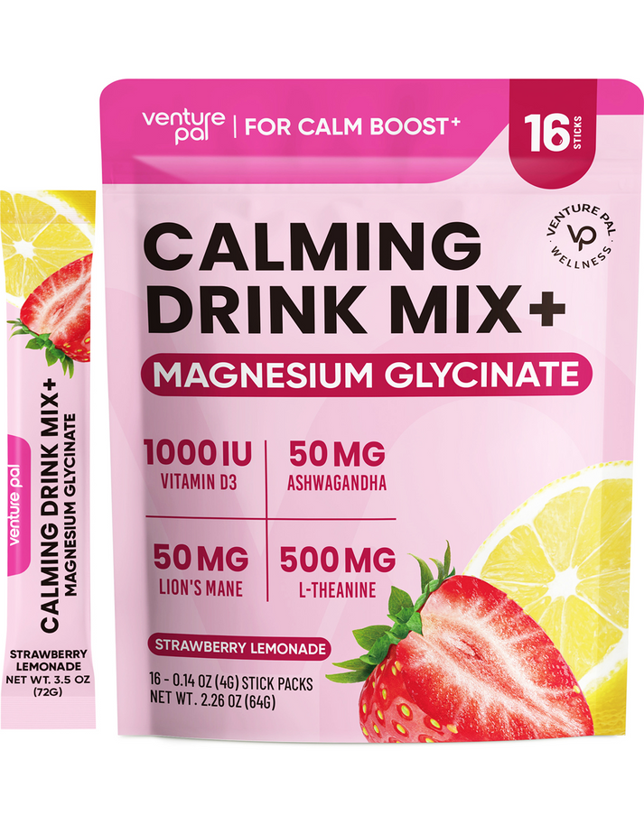 Calming Drink Mix+ (Strawberry Lemonade